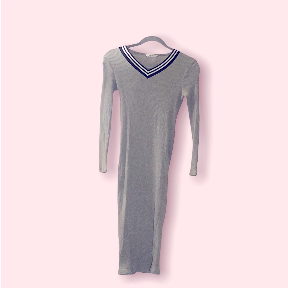 Girls Stretch Ribbed Dress